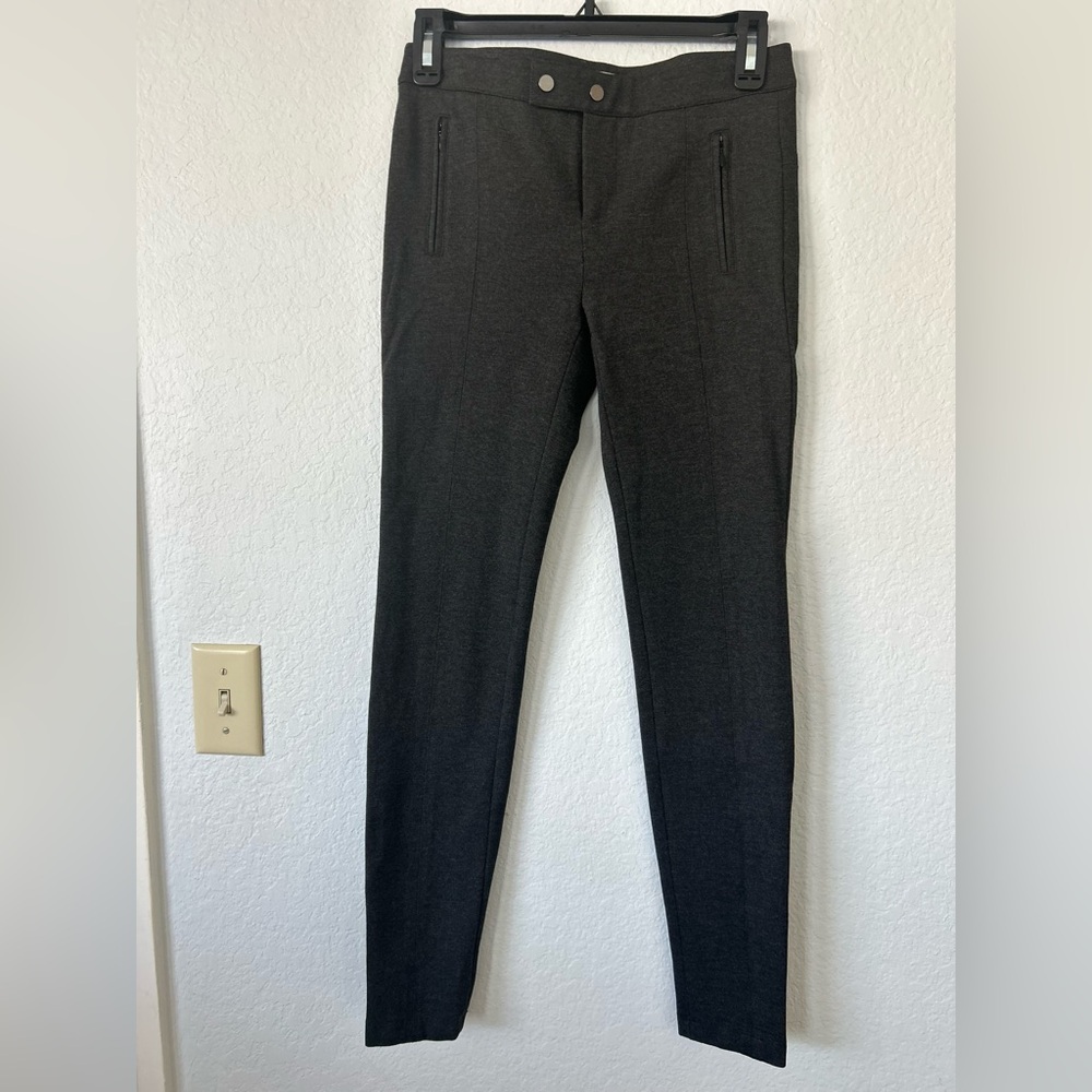 Vince ponte skinny pants with zipper pockets, size 0.